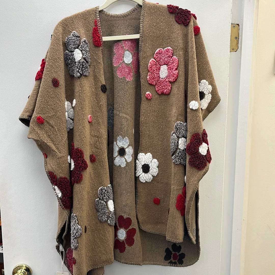 Floral Poncho