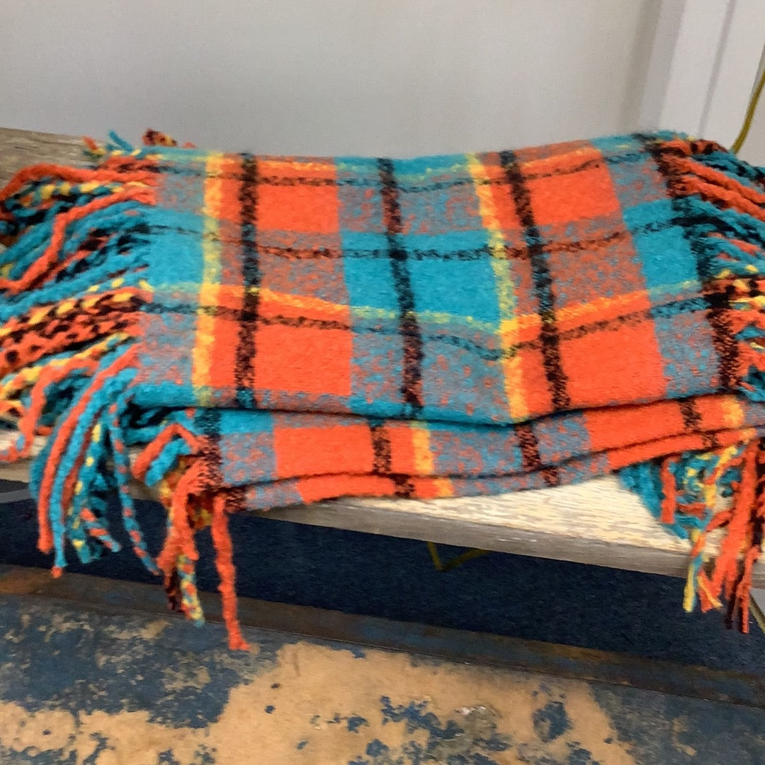 Infinity Winter Scarf with Side Tassels