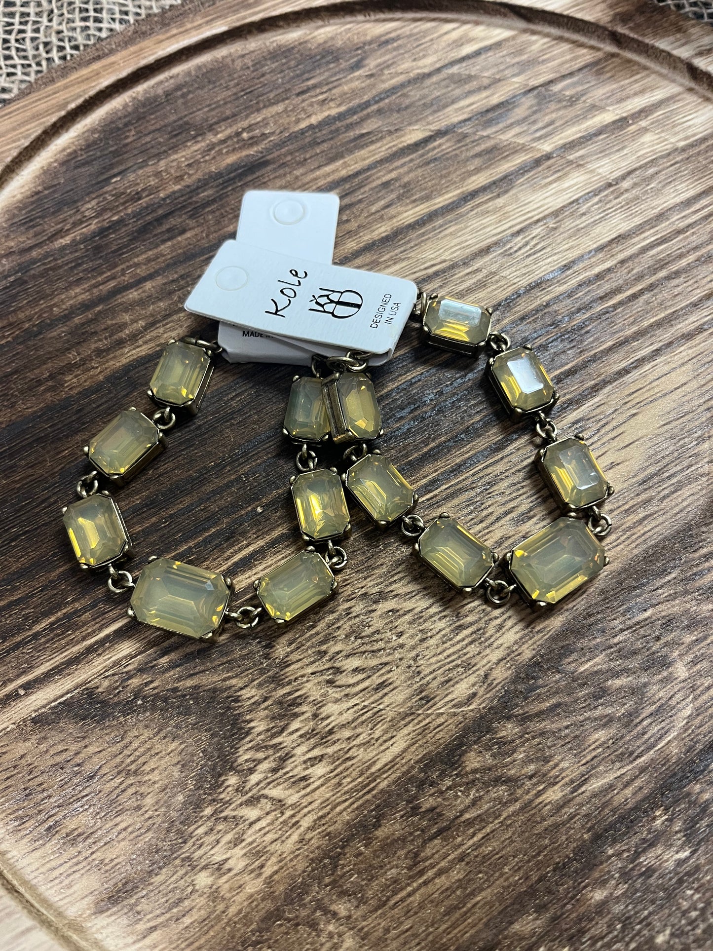 Emerald Cut Stone Bracelet