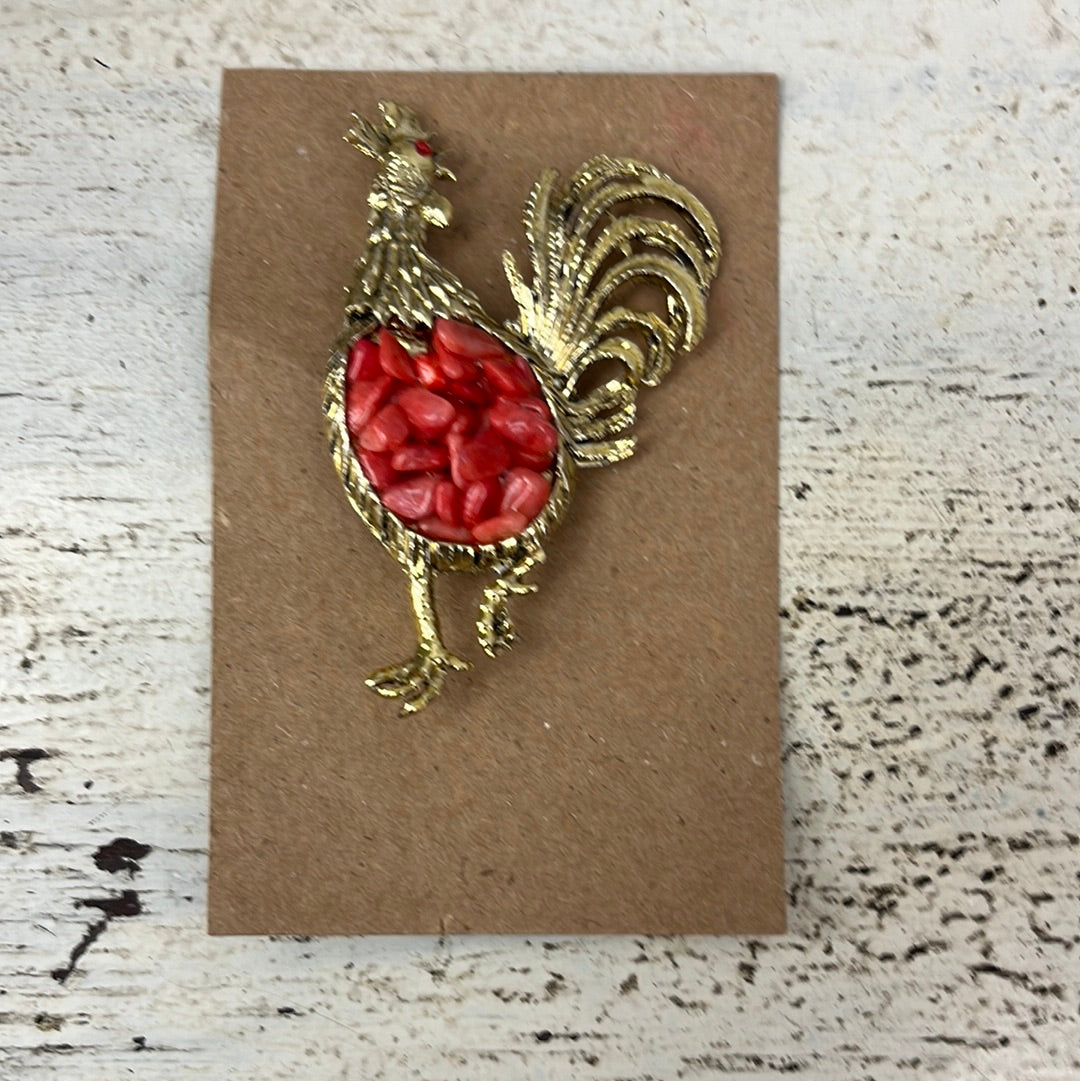 Rooster Broach
