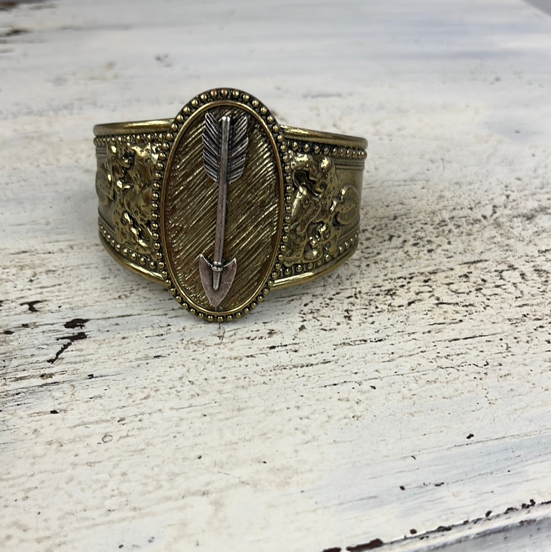 Bronze Arrow Cuff Bracelet