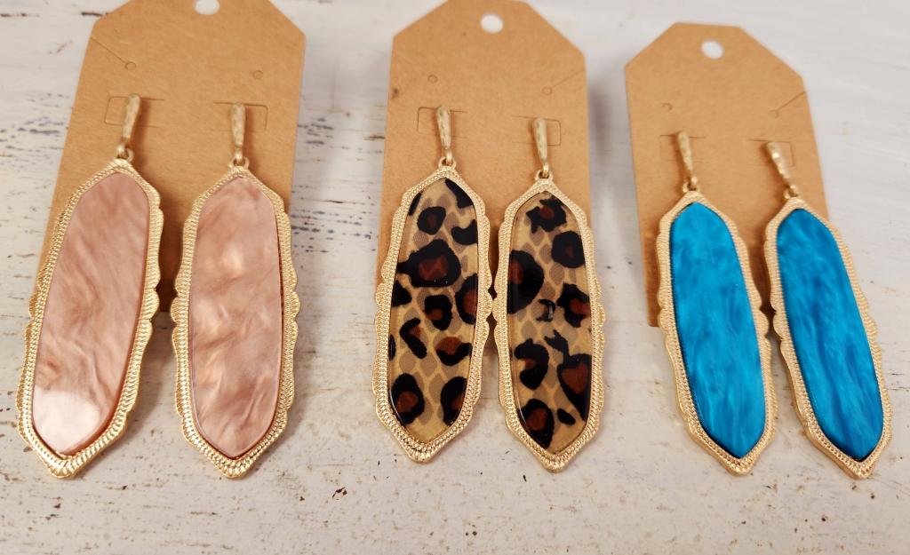 Glass Plated Earrings