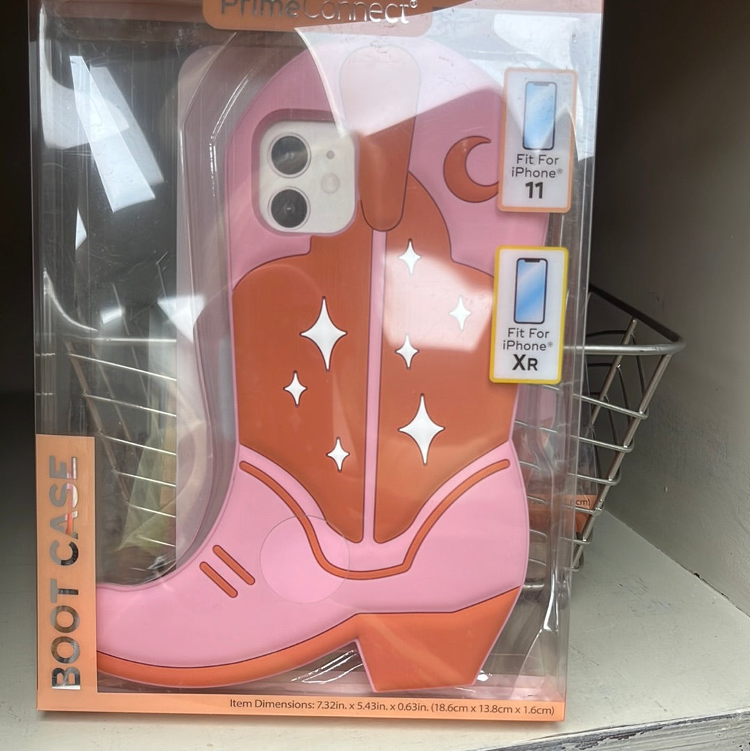 Pink Boot IPhone Case