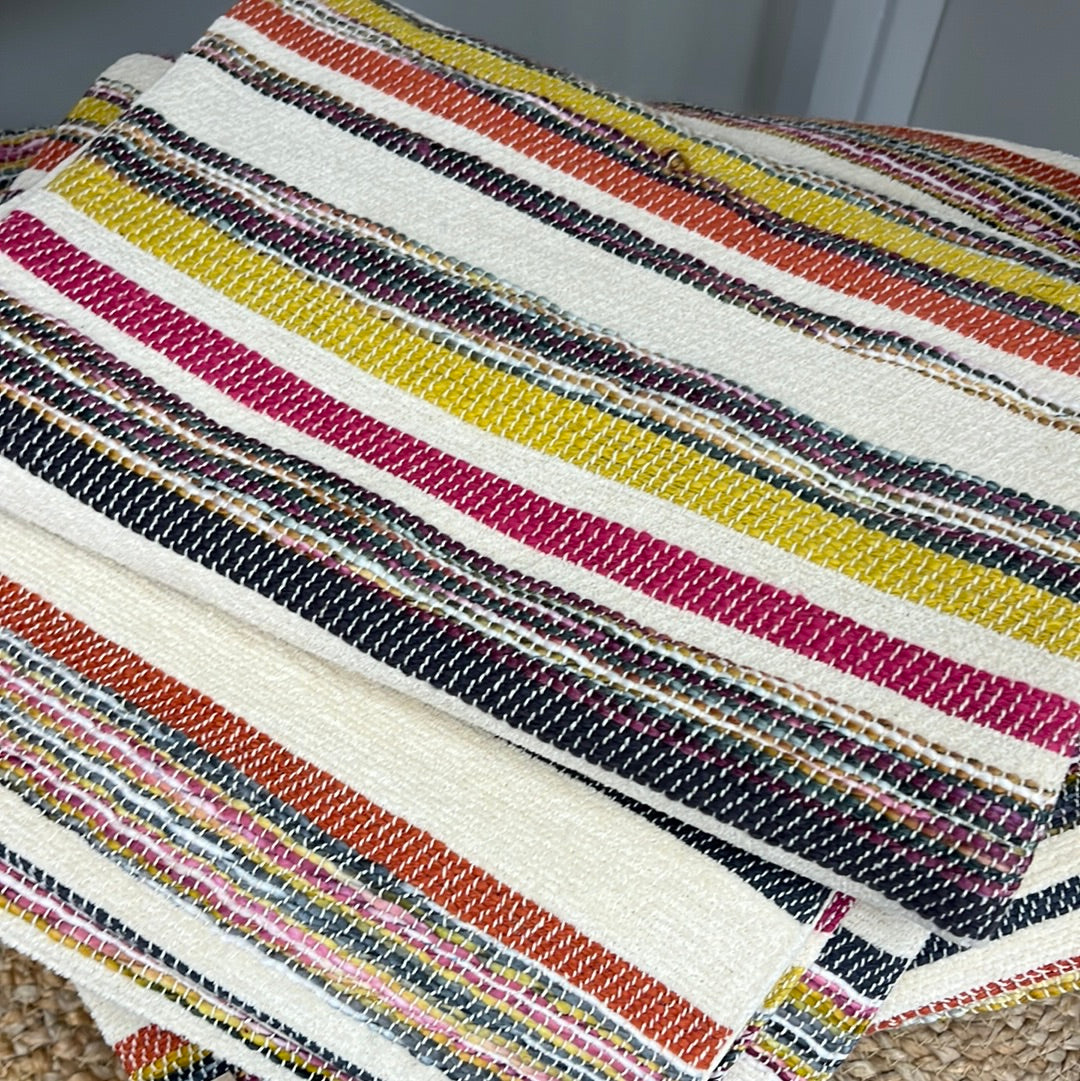 Colorful Striped Table Runner