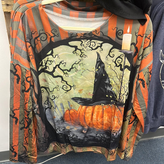 Pumpkin Witch Hat Shirt