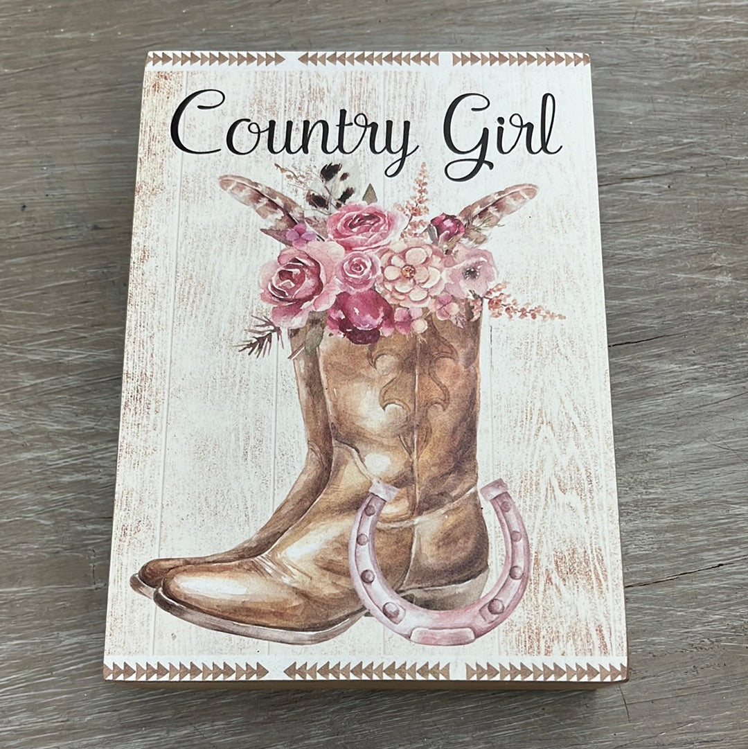 Country Girl Plaque