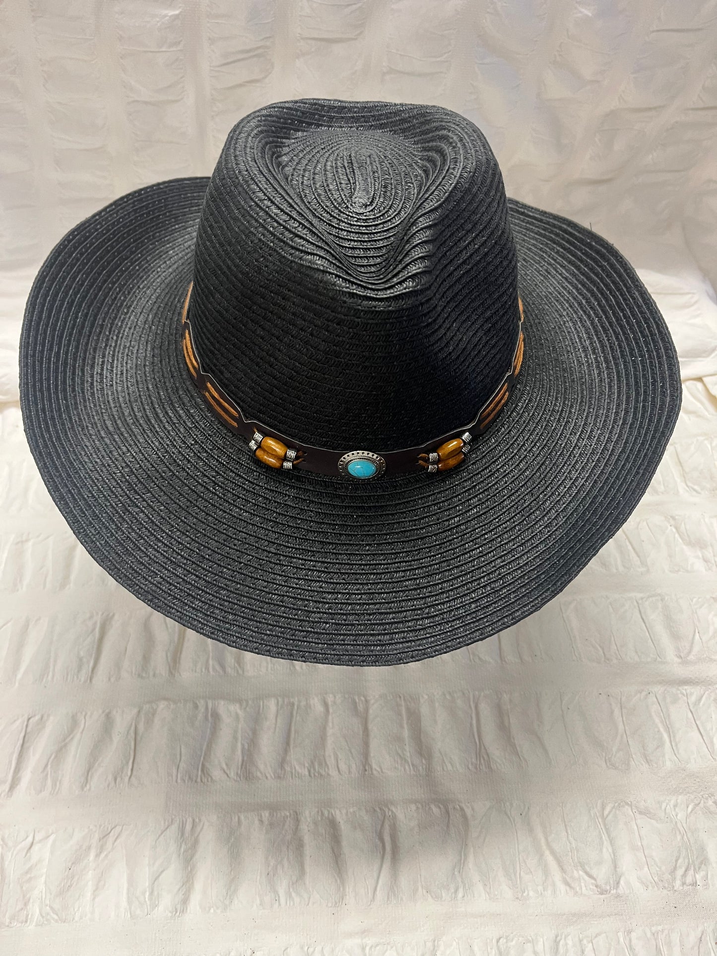 Turquoise Beaded Cowboy Hat