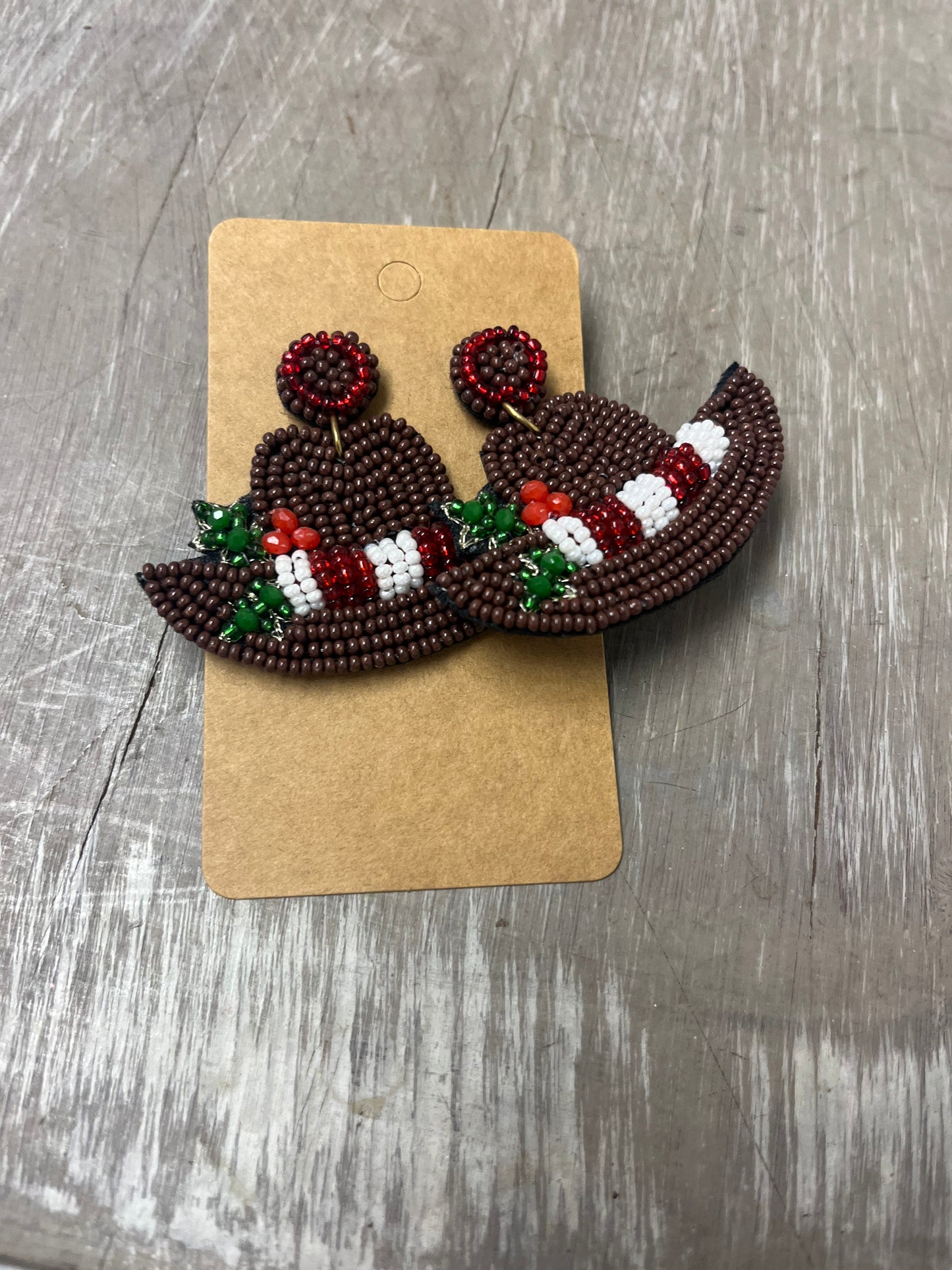 Christmas Bead Earrings