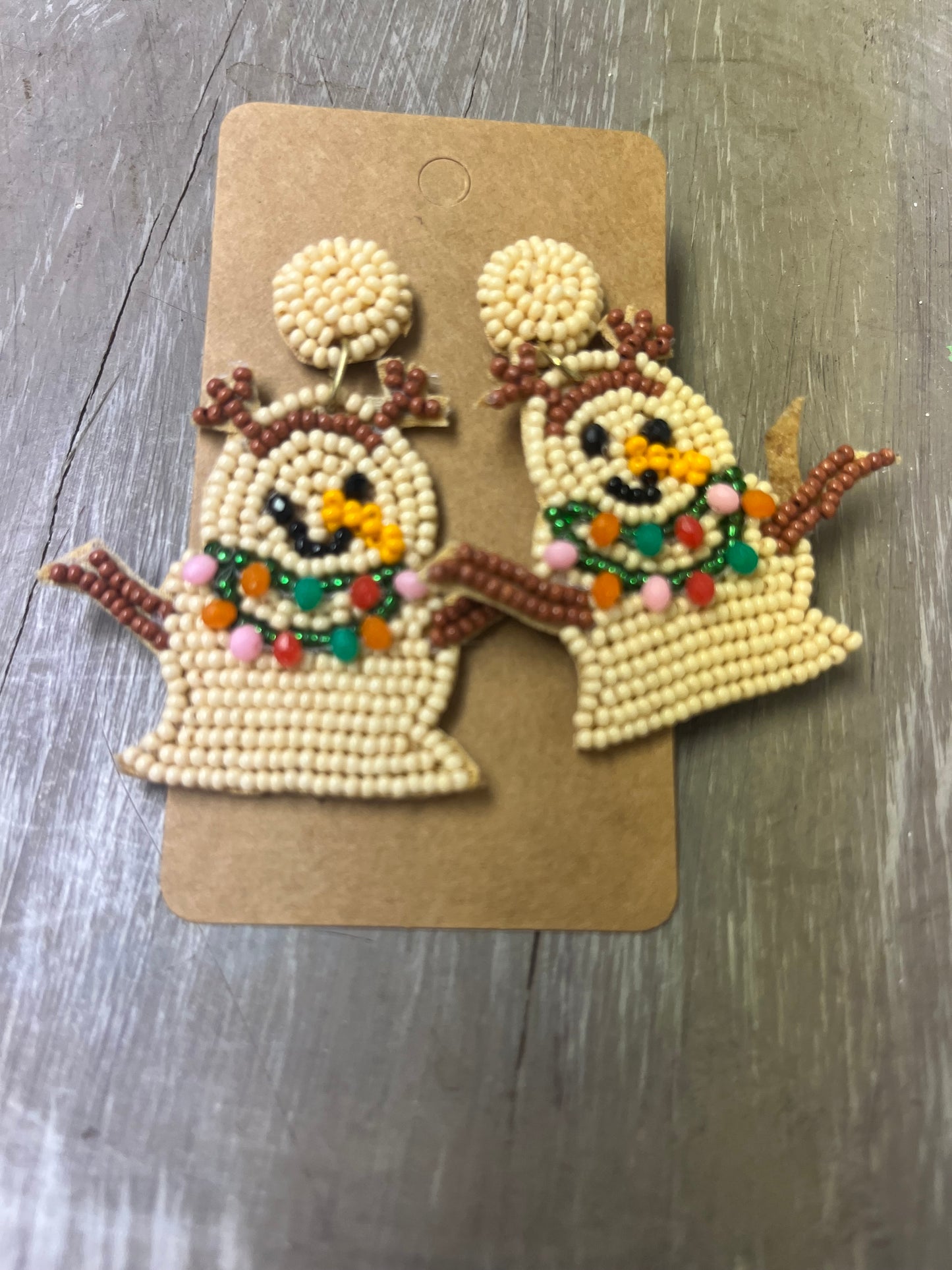 Christmas Bead Earrings