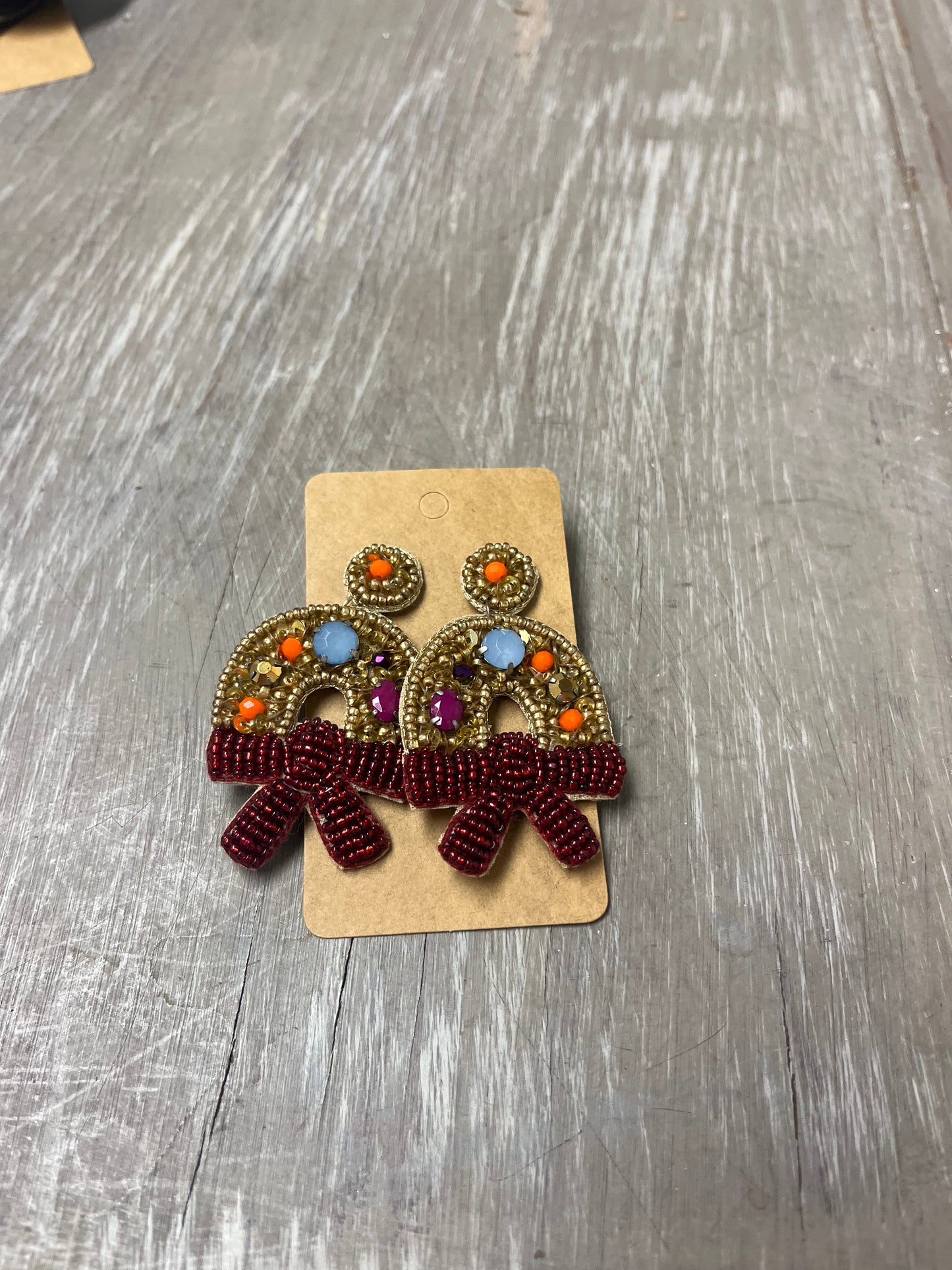 Christmas Bead Earrings