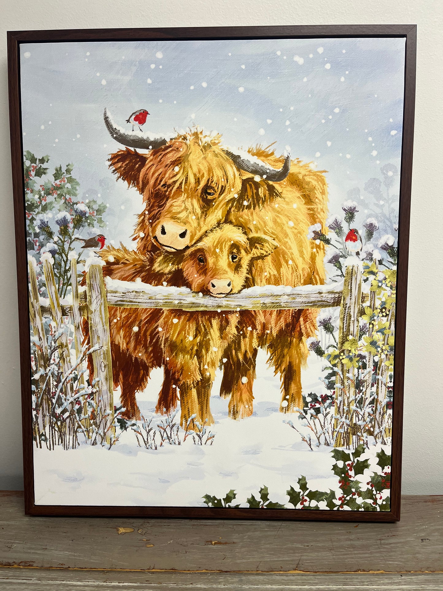 Snowy Cow Picture