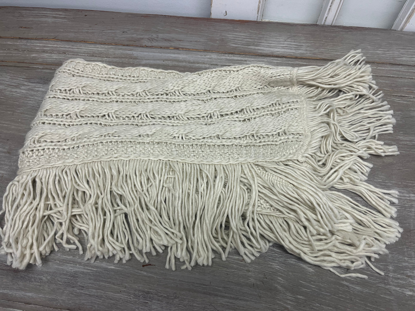 Fringe Knit Scarf