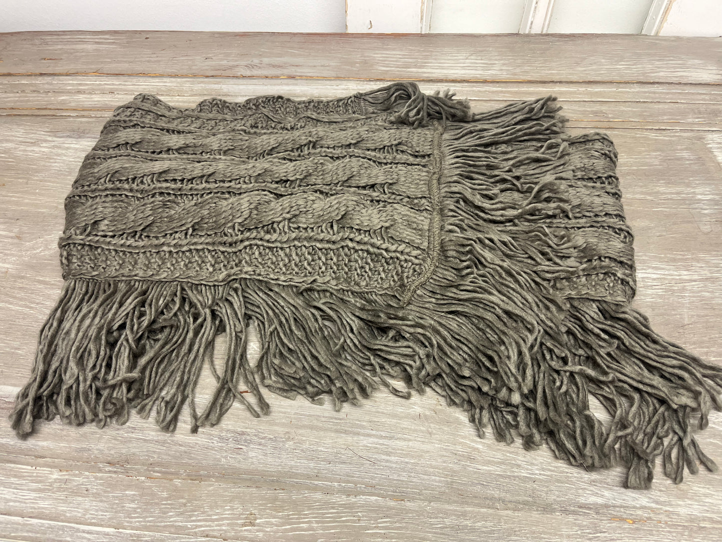 Fringe Knit Scarf