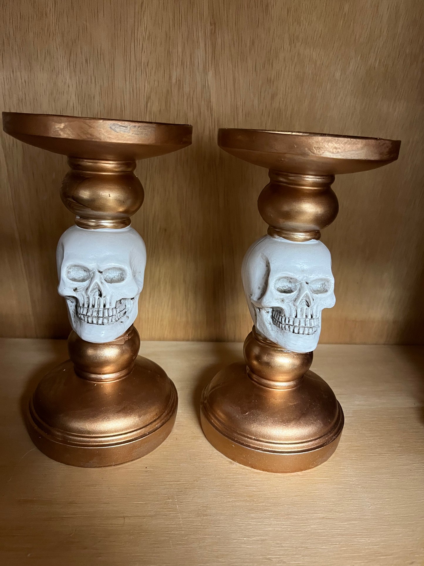 Skull Candle Holder