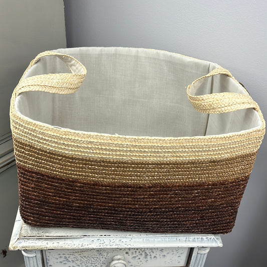 Tri Colored Basket w/ Handles