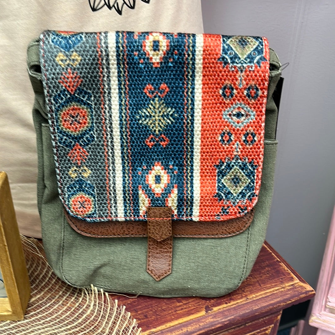 The Presley Upcycled Canvas Crossbody