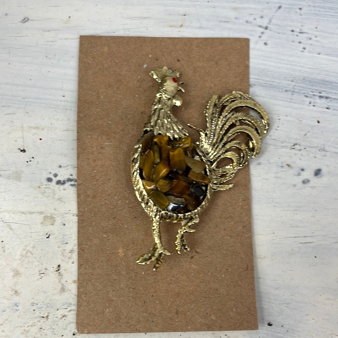 Rooster Broach